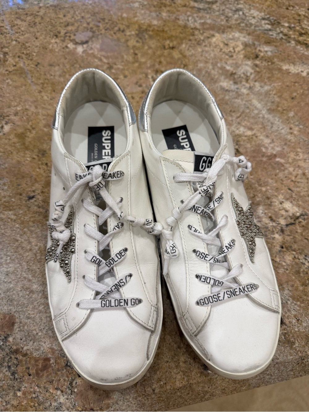 Golden Goose Crystal Leather low top superstar sneaker - Picture 3 of 6